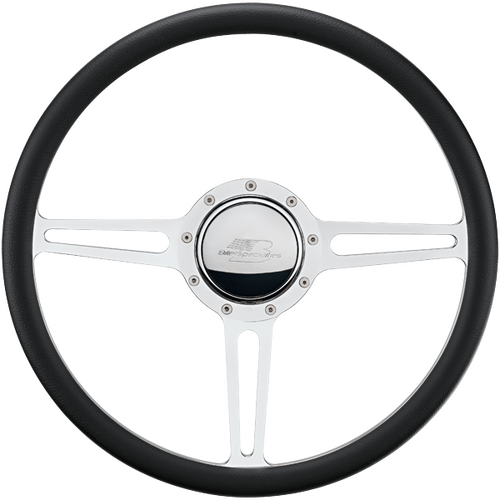 Billet Specialties Steering Wheel Half Wrap 15.5" Split Spoke