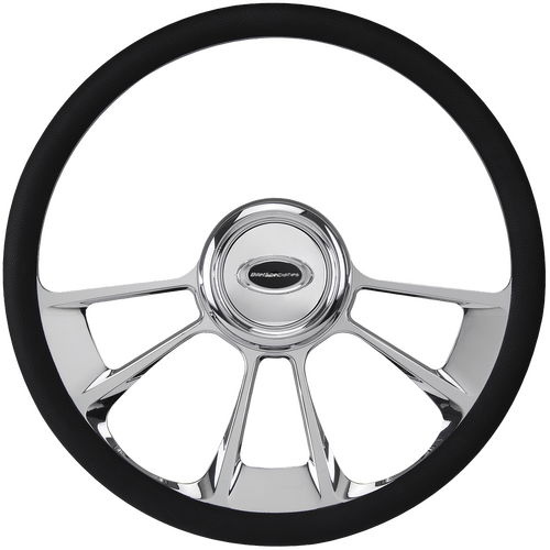 Billet Specialties Steering Wheel Half Wrap 15.5" Grinder