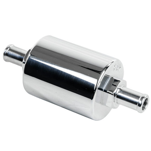 Billet Specialties In-Line Fuel Fltr 3/8" Barbed Polished
