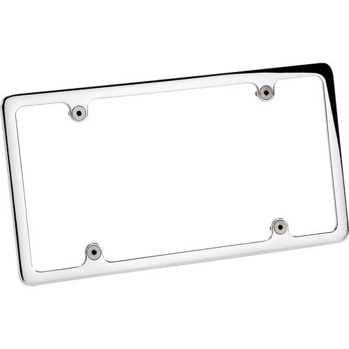 Billet Specialties License Plate Frame Plain Polished