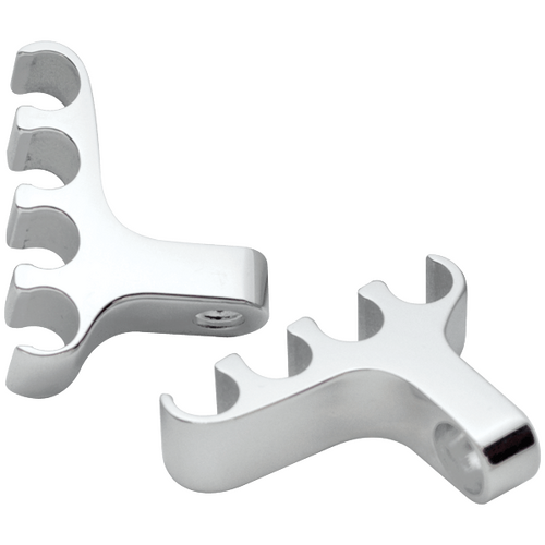 Billet Specialties Plug 4 Wire Separators Valve Cover Mount Polished (Pair)
