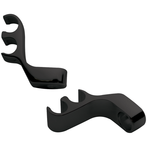 Billet Specialties Plug 2 Wire Separators Valve Cover Mount Black (Pair)