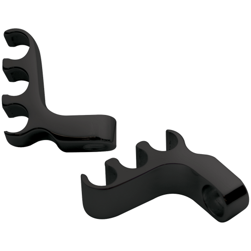 Billet Specialties Plug 3 Wire Separators Valve Cover Mount Black (Pair)