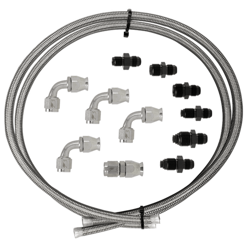 Billet Specialties Hose Kit - Power Steering With Pump Mount Resvr