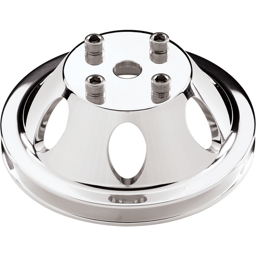 Billet Specialties Water Pump Pulley SB/BB Lg 1 Grv Polished
