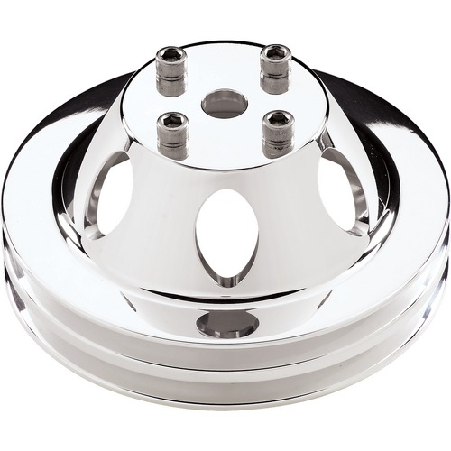 Billet Specialties Water Pump Pulley SB/BB Lg 2 Grv Polished