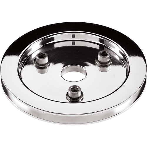 Billet Specialties Crankshaft Pulley SB Sht 1 Grv Polished