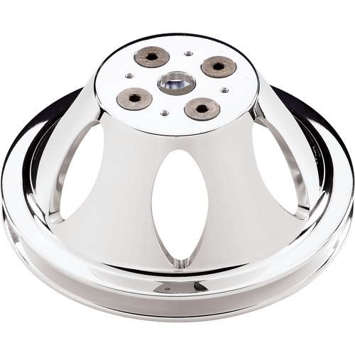 Billet Specialties Water Pump Pulley BB Sht 1 Grv Polished