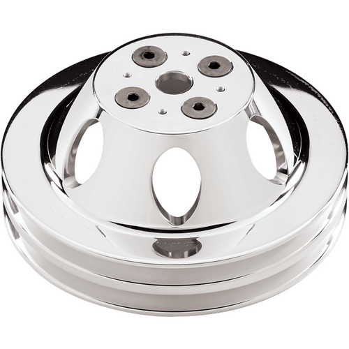 Billet Specialties Water Pump Pulley BB Sht 2 Grv Polished