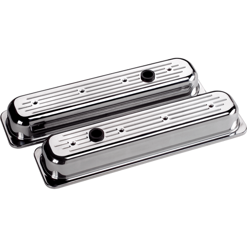 Billet Specialties Valve Cover Chevy SB Sht Ctrblt Bl-Ml Polished