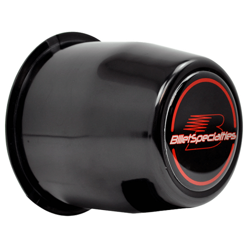 Billet Specialties Center Cap Push Thru 3.189 Cb Black 3-1/8" Tall