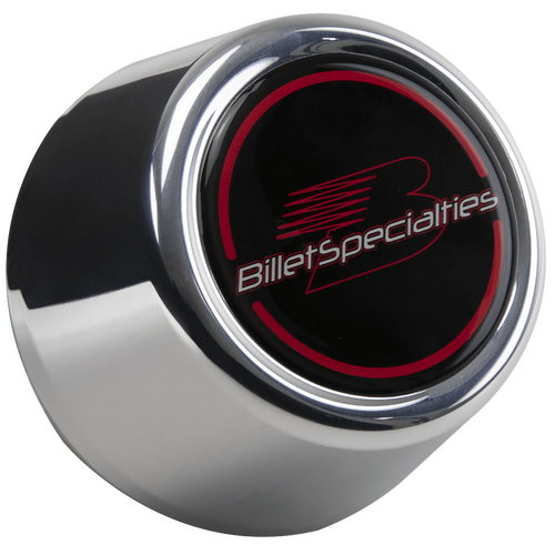 Billet Specialties Center Cap Polished With Medallion 3.080 Cb 1.875" Tall
