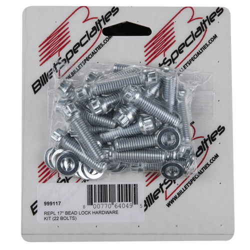Billet Specialties Replacement 17" Bead Lock Hardware Kit (22 Bolts)