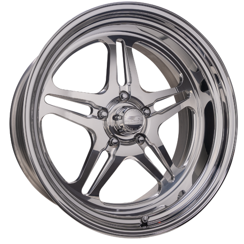 Billet Specialties Lonestar Wheel, 15x10 in., 5x4.75 Bolt Pattern, 4 in. Backspace, Polished