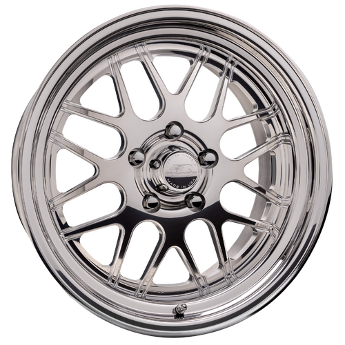 Billet Specialties Turbo Wheel, 15x7 in., 5x4.5 Bolt Pattern, 4.5 in. Backspace, Polished