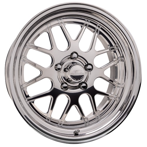 Billet Specialties Turbo Wheel, 17x8 in., 5x4.5 Bolt Pattern, 4.5 in. Backspace, Polished