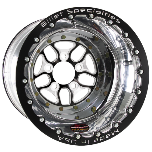 Billet Specialties Comp 7 Double Beadlock Wheel, 15x12 in., 5x4.5 Bolt Pattern, 4.5 in. Backspace, B