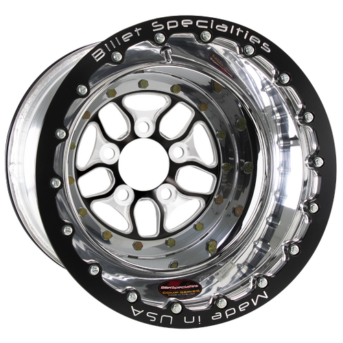 Billet Specialties Comp 7 Double Beadlock Wheel, 15x15 in., 5x4.75 Bolt Pattern, 3.5 in. Backspace,