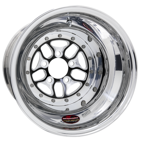 Billet Specialties Comp 7 Wheel, 15x10 in., 5x4.5 Bolt Pattern, 5 in. Backspace, Black