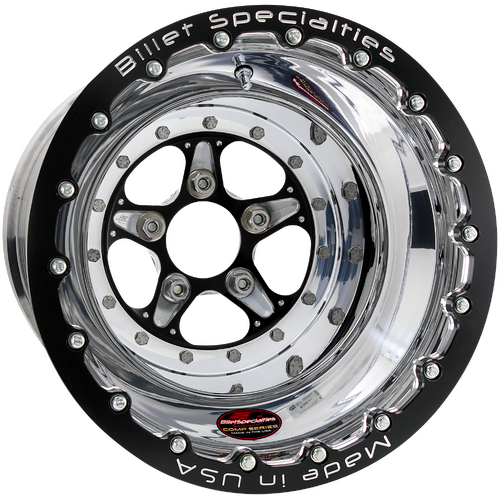 Billet Specialties Comp 5 Single Beadlock Wheel, 15x13 in., 5x4.75 Bolt Pattern, 4.5 in. Backspace,