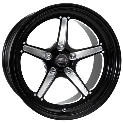 Billet Specialties Street Lite DP Wheel, 17x10 in., 5x115 Bolt Pattern, 6.5 in. Backspace, Black
