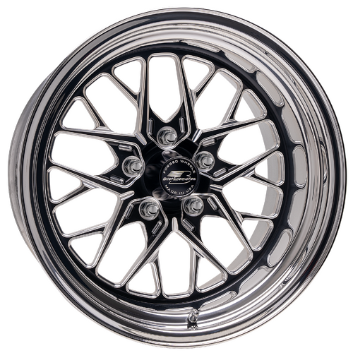 Billet Specialties Redline Wheel, 17x10 in., 5x120 Bolt Pattern, 7.5 in. Backspace, Black