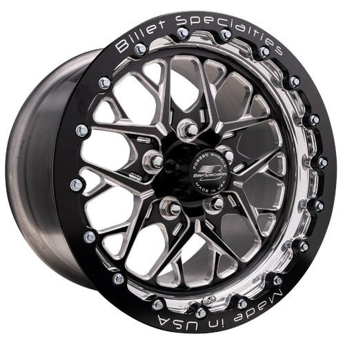 Billet Specialties Redline Single Beadlock Wheel, 17x10 in., 5x120 Bolt Pattern, 6.95 in. Backspace,