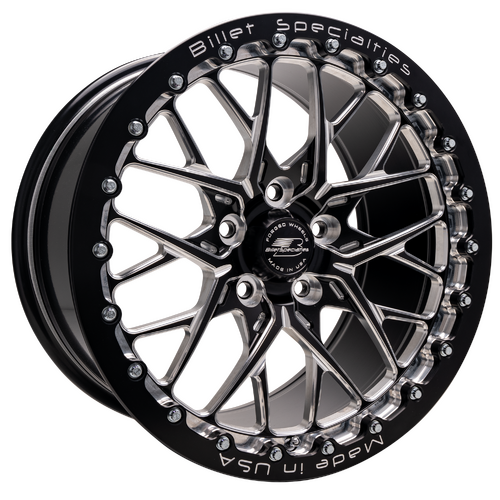 Billet Specialties Redline Single Beadlock Wheel, 17x10 in., 5x115 Bolt Pattern, 6.5 in. Backspace,