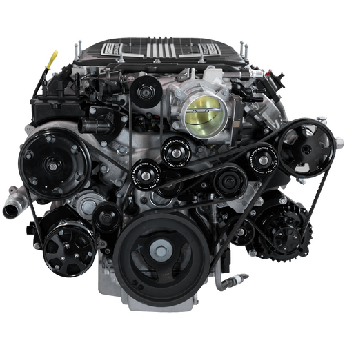 Billet Specialties Serpentine System Black Lt4 Chevy W Power Steering & Air Conditioning