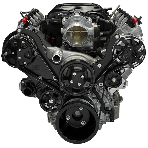 Billet Specialties Serpentine System Black Gm Lt1 No Power Steering & Ac