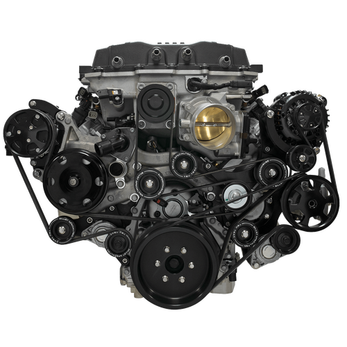 Billet Specialties Serpentine System Black Gm Lt5 With Power Steering & Ac
