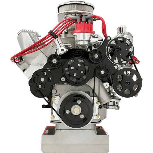 Billet Specialties Serpentine System Black Fe Ford With Power Steering No Ac