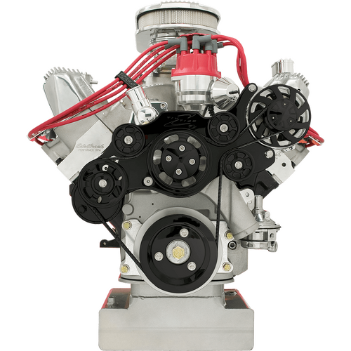 Billet Specialties Serpentine System Black Fe Ford No Power Steering No Air Conditioning