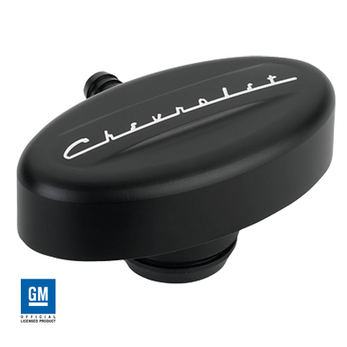 Billet Specialties Pcv Breather Retro Chevrolet Black 1-1/4" Vc Hole