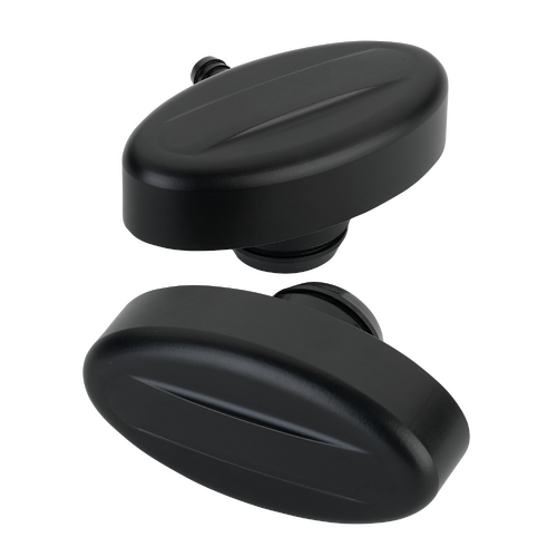 Billet Specialties Pcv Breather Retro Plain Black 1-1/4" Vc Hole