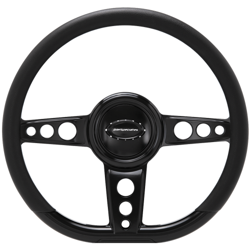 Billet Specialties Steering Wheel 14" D-Shape Trans Am Black