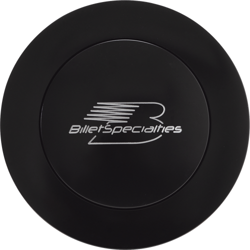 Billet Specialties Horn Button Lg B-Logo Black