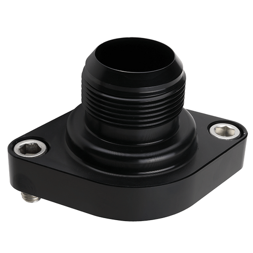 Billet Specialties Thermostat Housing -20 An Straight-Up Chev Appl Black