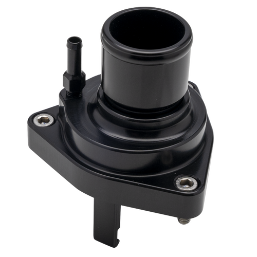 Billet Specialties Thermostat Housing Straight-Out Lt Chev Appl Black
