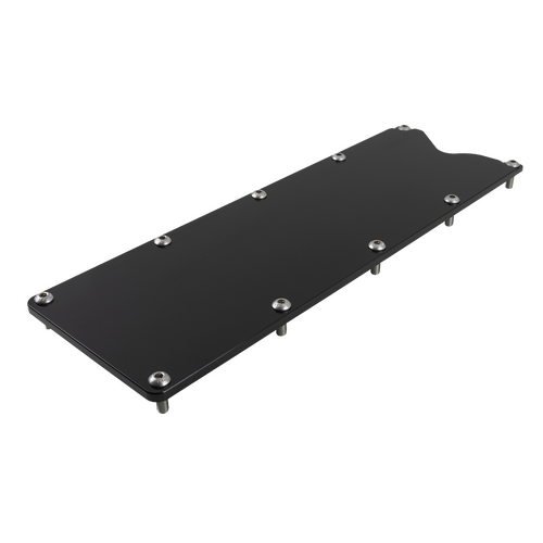 Billet Specialties Valley Cover Plate LS Gen 3 Plain Black