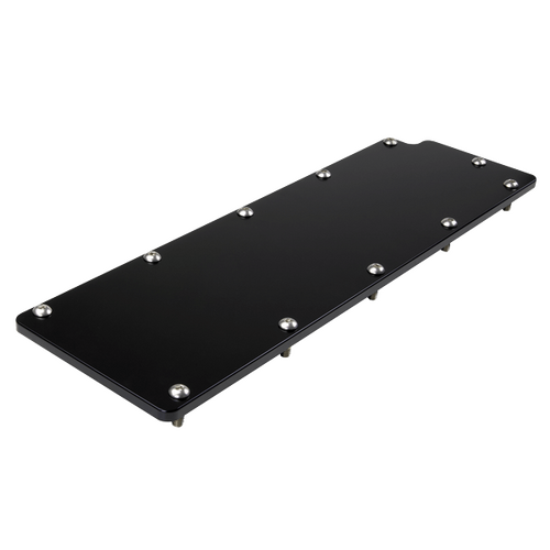 Billet Specialties Valley Cover Plate Gen 4 LS Black