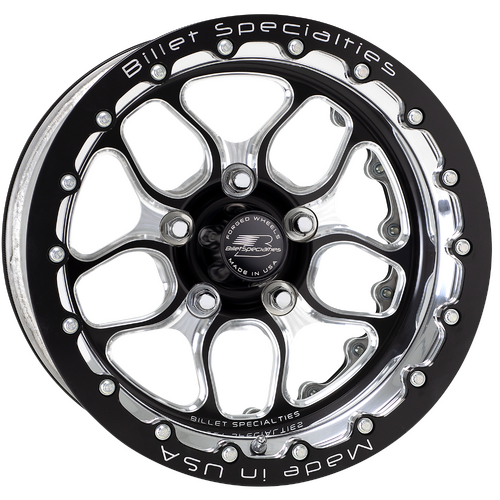 Billet Specialties Win Lite Double Beadlock Wheel, 15x10 in., 5x5 Bolt Pattern, 5.5 in. Backspace, B