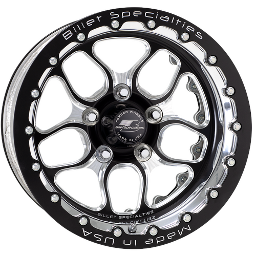 Billet Specialties Win Lite Double Beadlock Wheel, 15x14 in., 5x5 Bolt Pattern, 6.5 in. Backspace, B