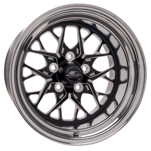 Billet Specialties Redline Wheel, 15x10 in., 5x5 Bolt Pattern, 5.5 in. Backspace, Black
