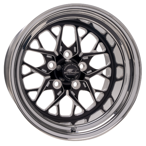 Billet Specialties Redline Wheel, 15x12 in., 5x5 Bolt Pattern, 5.5 in. Backspace, Black