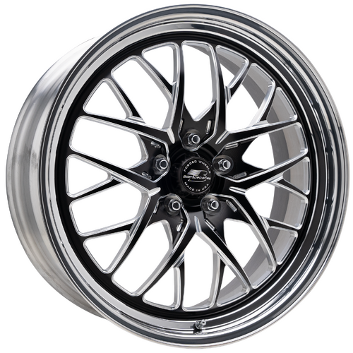 Billet Specialties Redline Wheel, 15x10 in., 5x4.75 Bolt Pattern, 7.5 in. Backspace, Front, 7/8 in.
