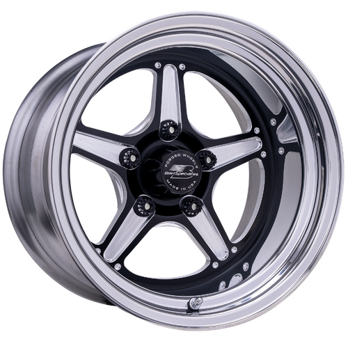 Billet Specialties Street Lite Wheel, 15x10 in., 5x4.75 Bolt Pattern, 4.5 in. Backspace, Black