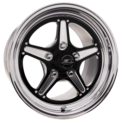 Billet Specialties Street Lite Wheel, 15x10 in., 5x4.75 Bolt Pattern, 7.5 in. Backspace, Front, 7/8