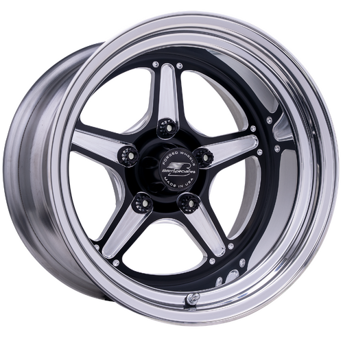 Billet Specialties Street Lite Wheel, 15x9 in., 5x4.5 Bolt Pattern, 3.5 in. Backspace, Black