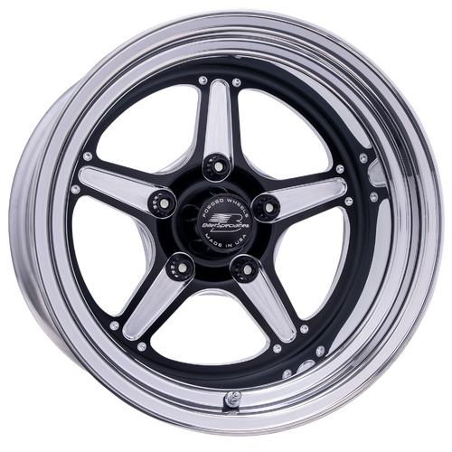 Billet Specialties Street Lite LT Wheel, 15x10 in., 5x5 Bolt Pattern, 5.5 in. Backspace, Black